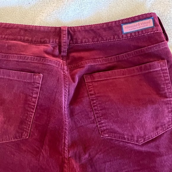 Vineyard Vines Red Corduroy Size 33 Length 32 - Picture 5 of 5